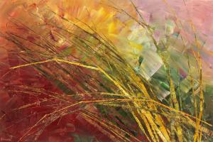 Abstract with Grasses